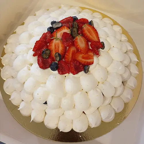 gateau sans lactose pavlova